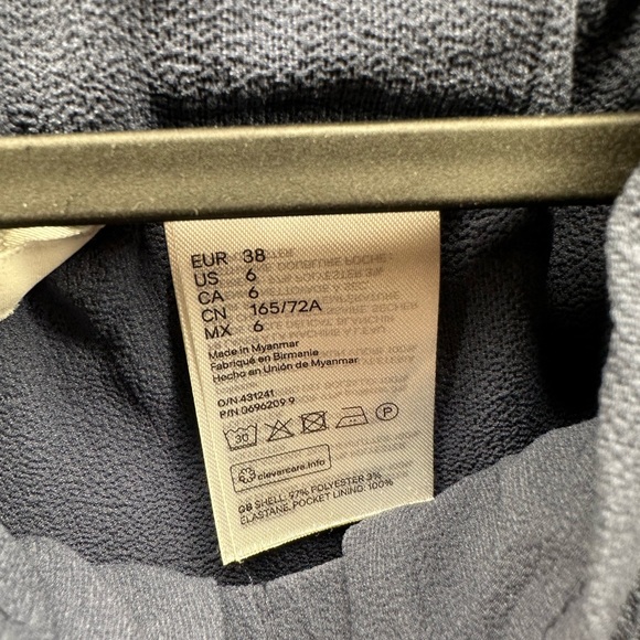 Navy H&M Wide Leg Pants - Picture 2 of 2